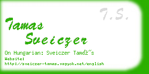 tamas sveiczer business card